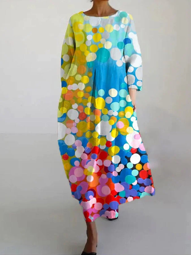 WW | Elegante Farbenfrohe Sommer Maxi Kleid