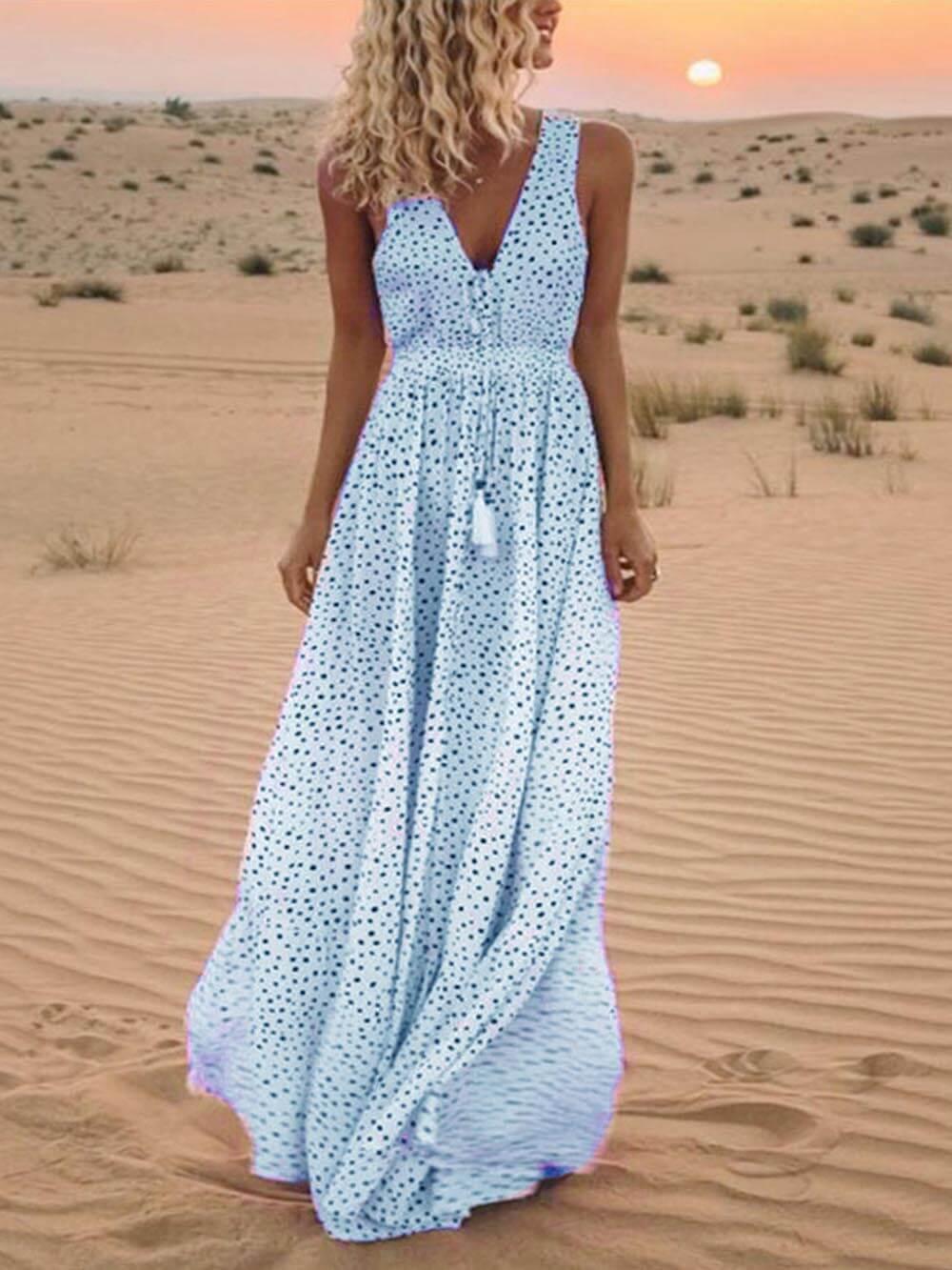 WW | Ärmelloses Maxikleid für Damen
