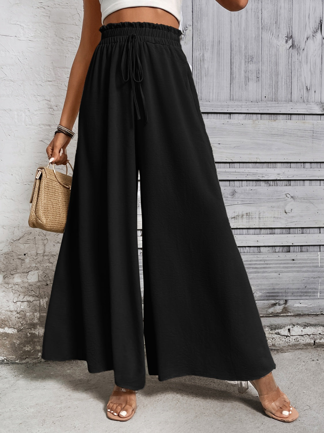 WW | Ärmelloses Pailletten Rundhals Mini Kleid