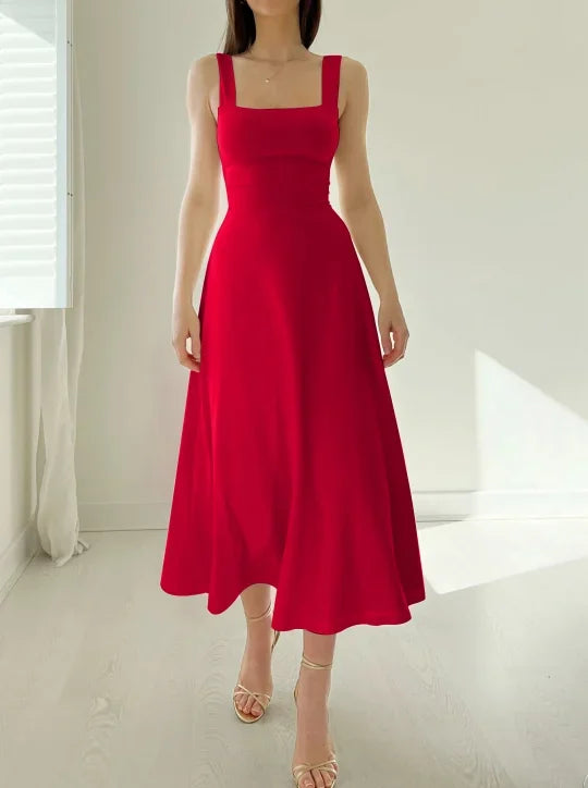 WW | Elegante Rückenfreie Maxi Kleid