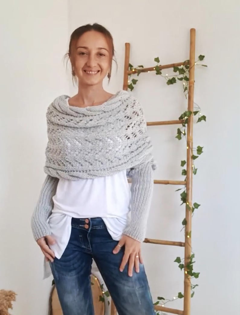 WW | Schal - eleganter Damen gewebter Überwurf