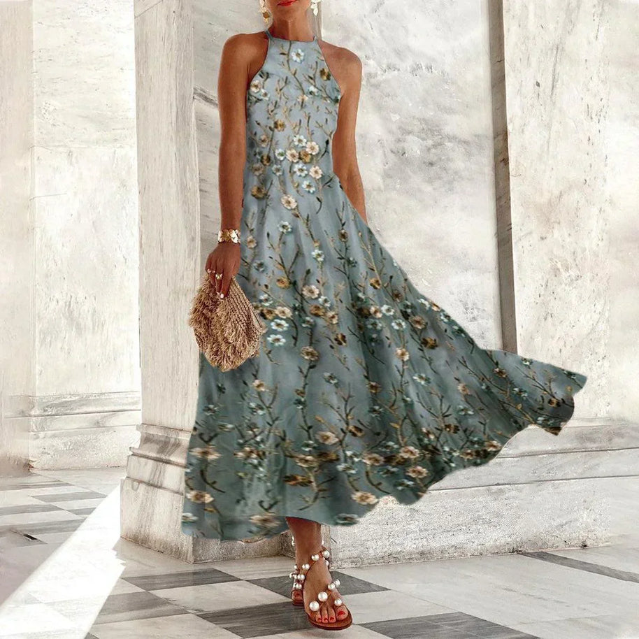 WW | Ärmelloses Maxikleid mit Halter