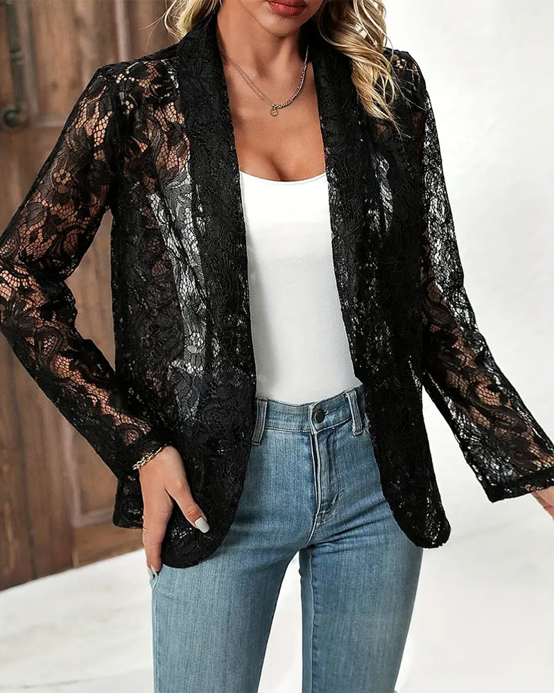 WW | Eleganter Blazer mit Spitze