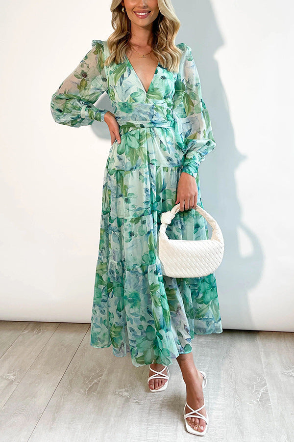 WW | Wickelkleid Mit Blumenmuster Für Damen