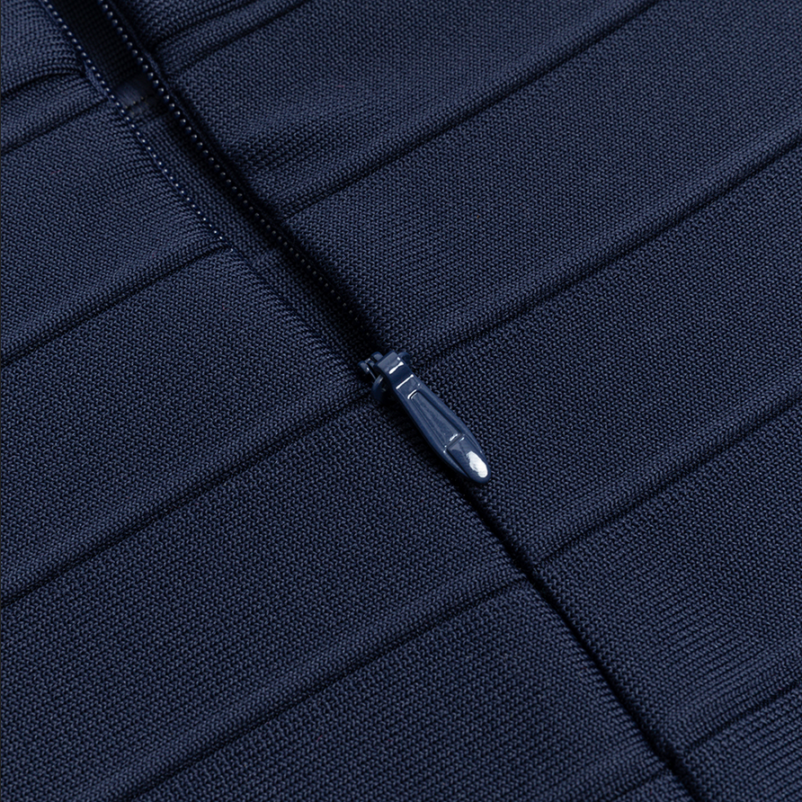 Midikleid mit Umschlagbund | Blau