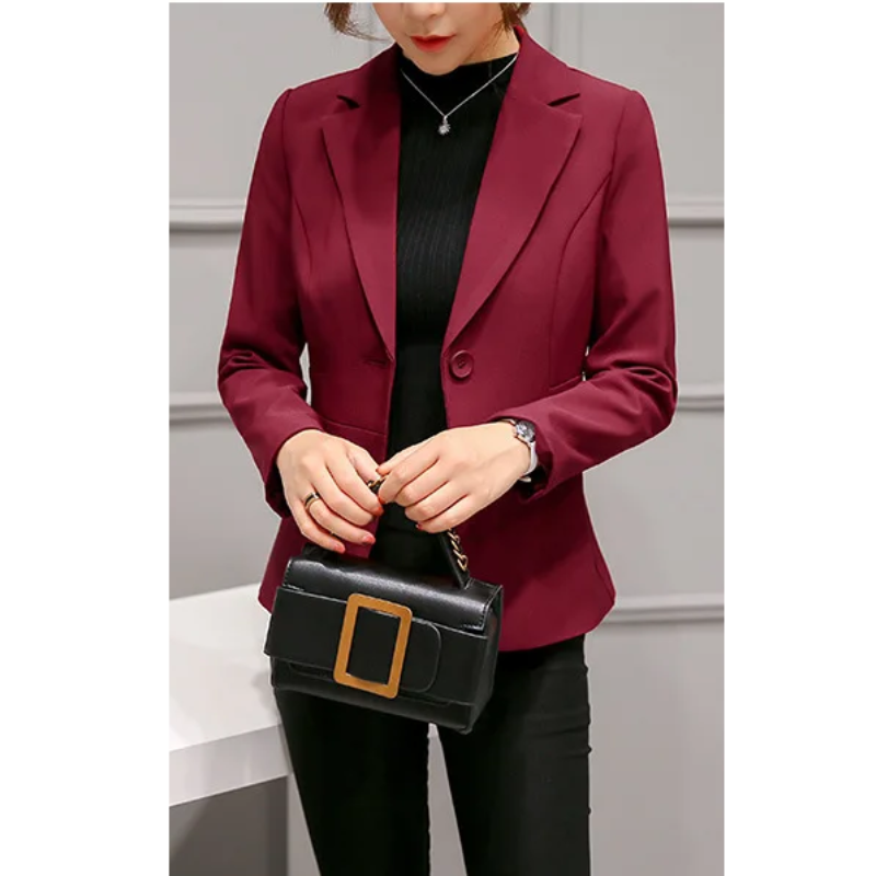 WW | Eleganter Damen Blazer mit Langen Ärmeln Perfekt für Die Arbeit