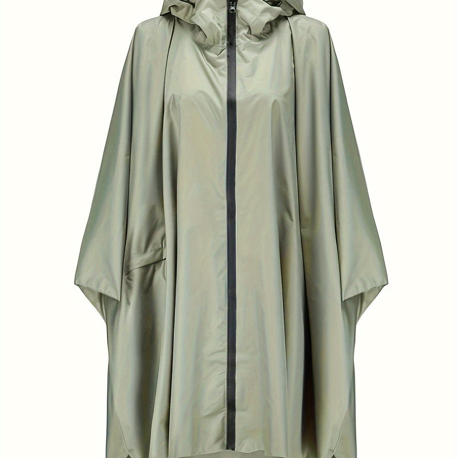 WW | Wasserdichter Regenponcho Mit Kapuze