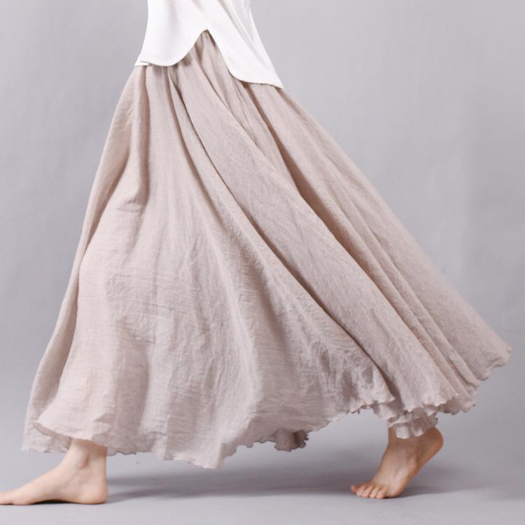 WW | Lässig fallender Boho Maxi Rock für Damen