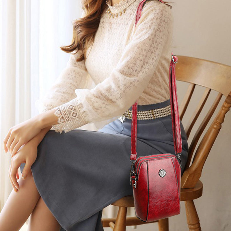 WW | Elegante Leder Umhängetasche