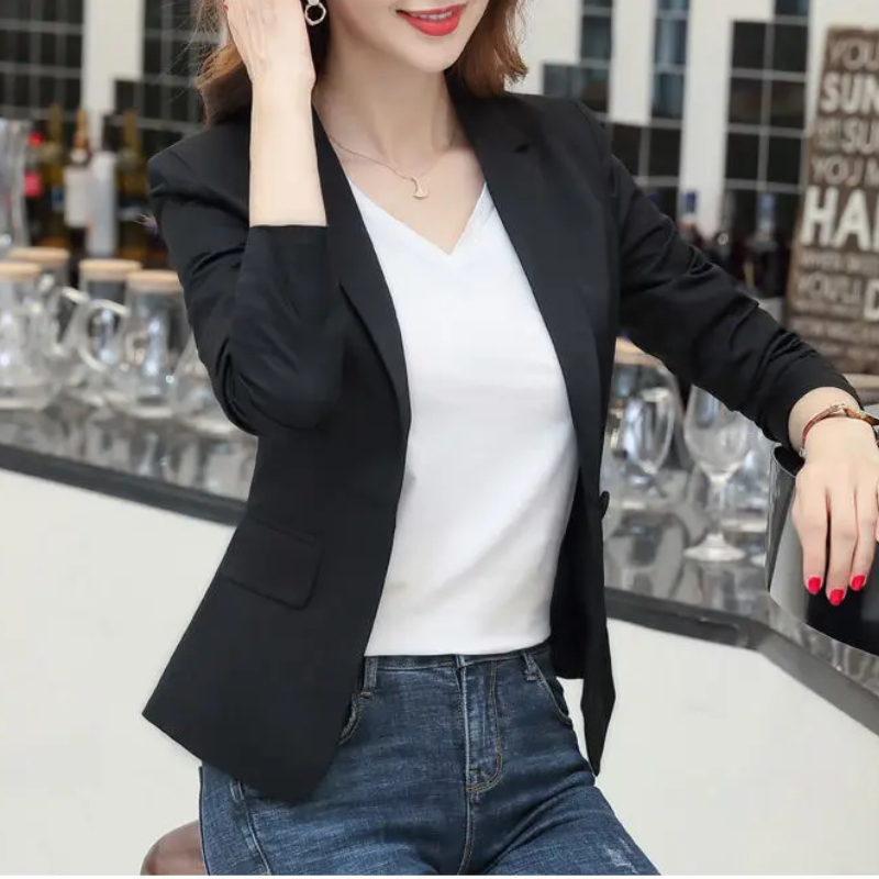 WW | Eleganter Damenblazer mit Langen Ärmeln Ideal für Die Arbeit