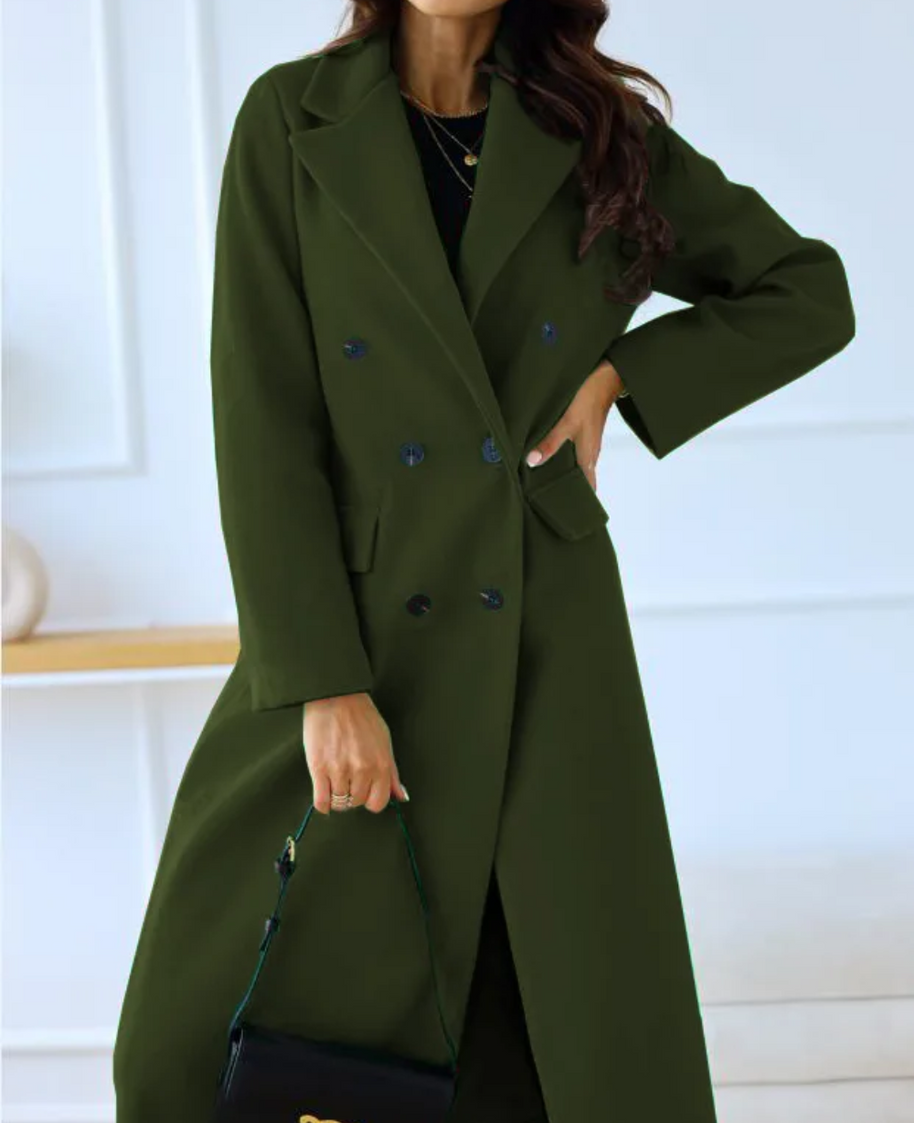 WW | Lange Elegante Taillierte Trenchcoat Für Damen | Perfekt Für Herbst Und Winter