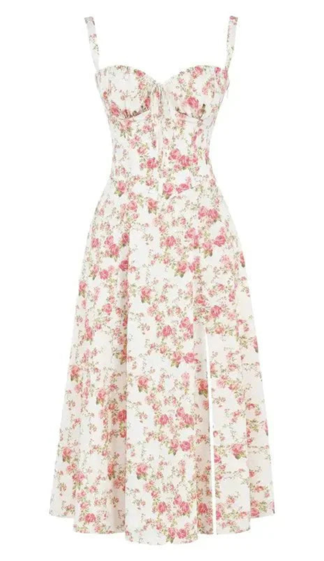 WW | Blumen Kleid für Frauen Midi