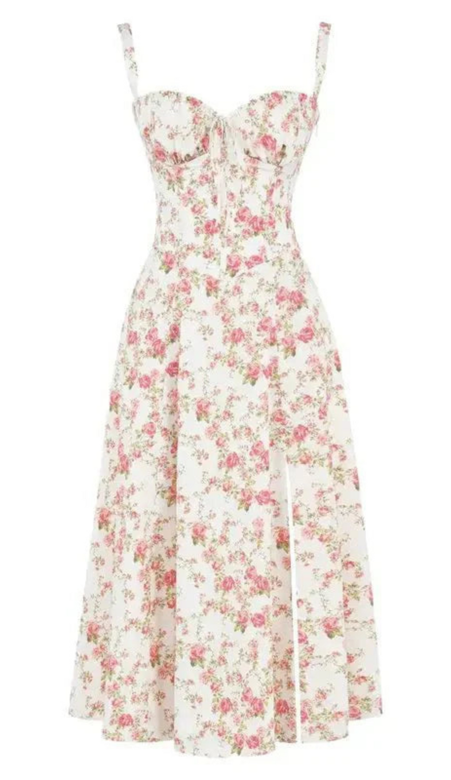 WW | Blumen Kleid für Frauen Midi