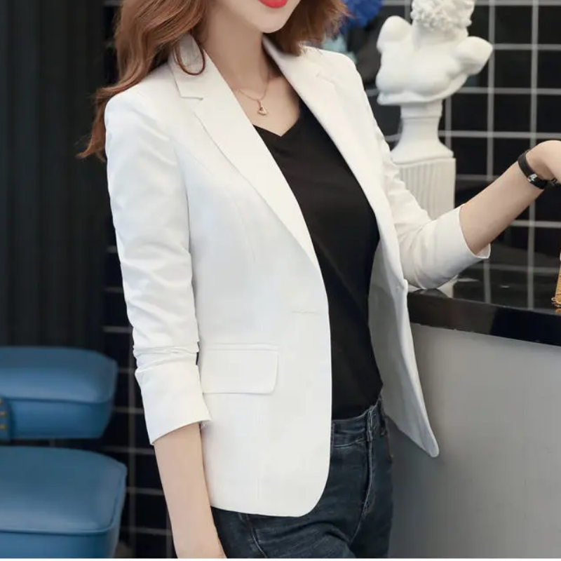 WW | Eleganter Damenblazer mit Langen Ärmeln Ideal für Die Arbeit