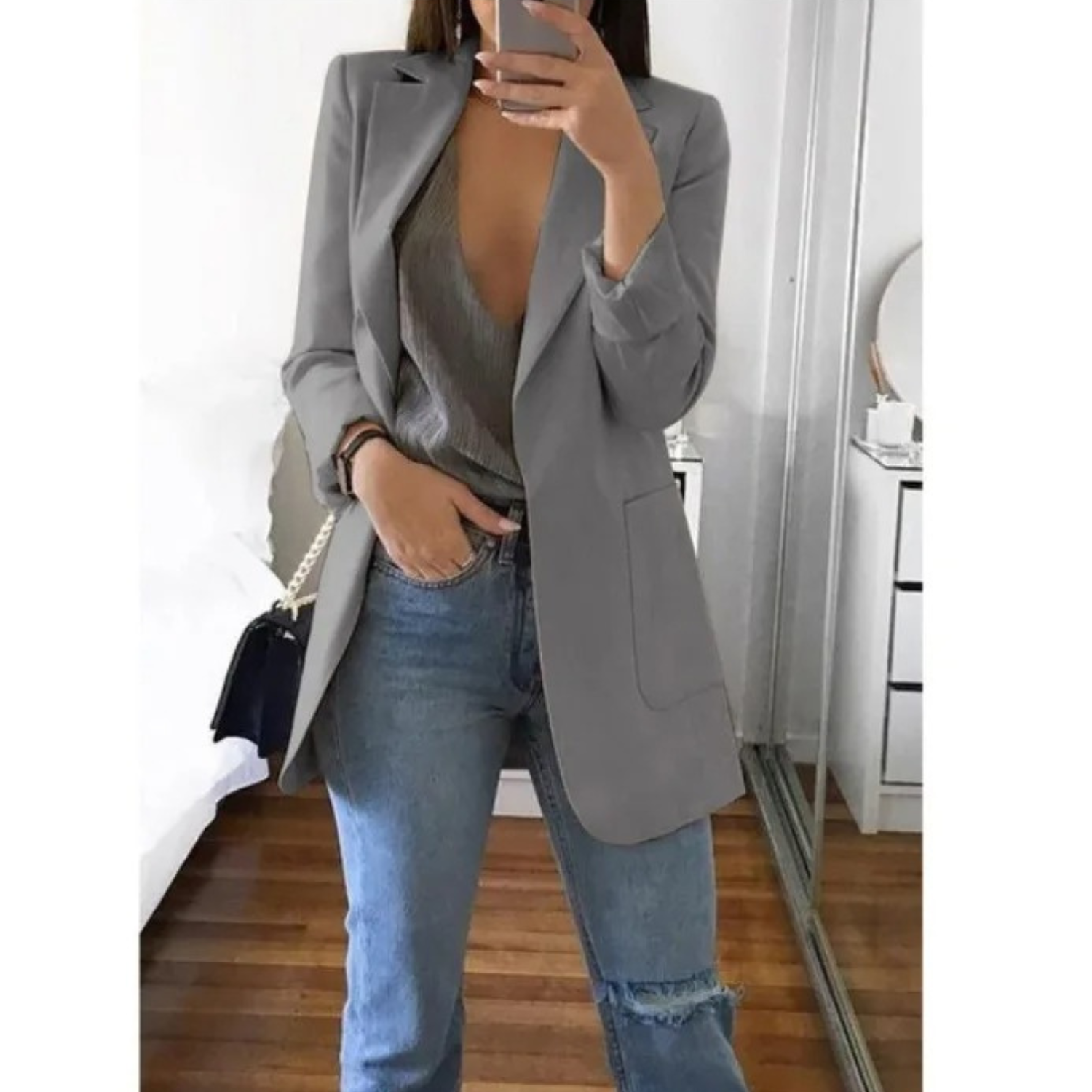 WW | Blazer für Frauen Khaki Farbe Herbst Moda
