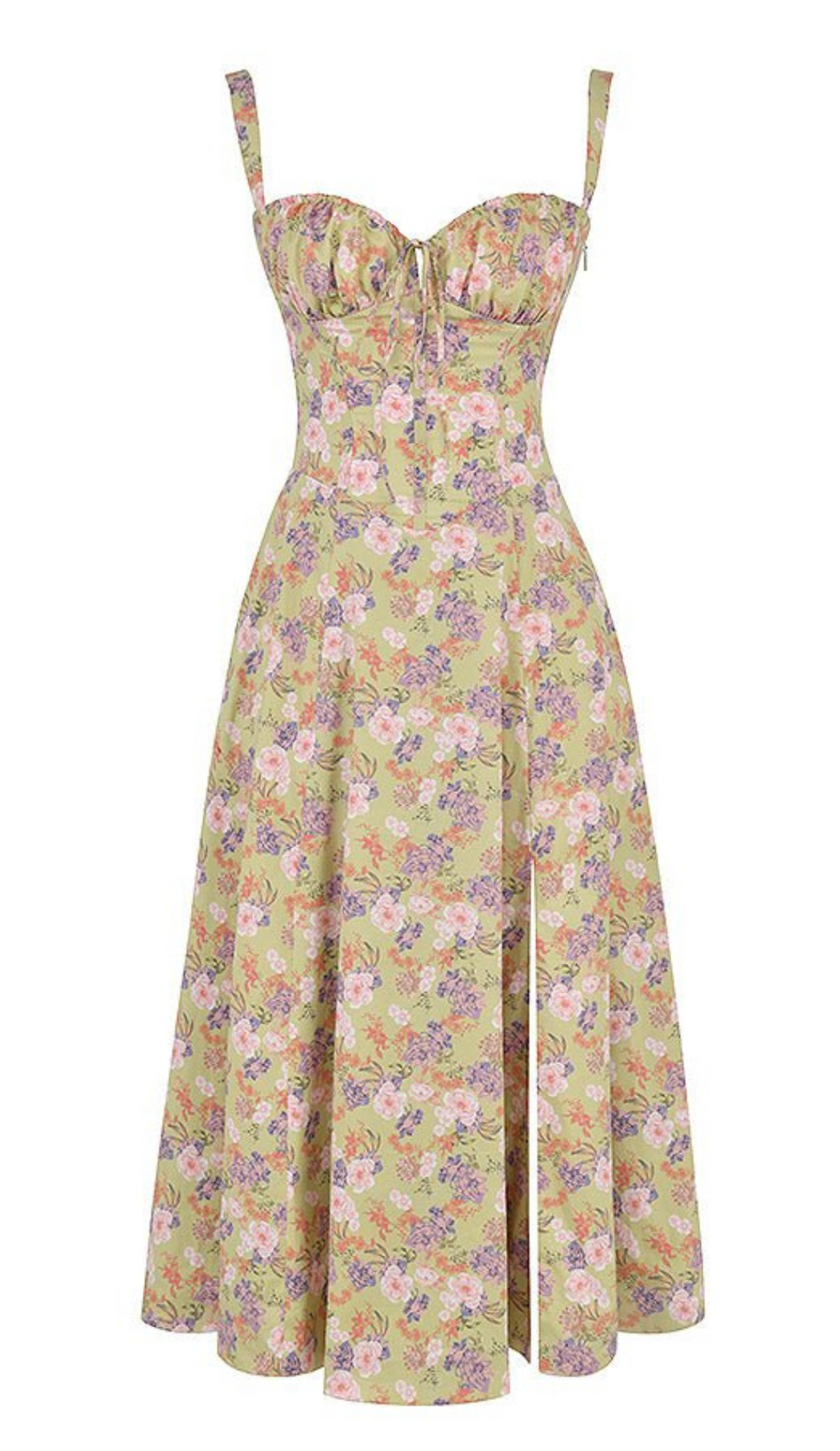 WW | Blumen Kleid für Frauen Midi