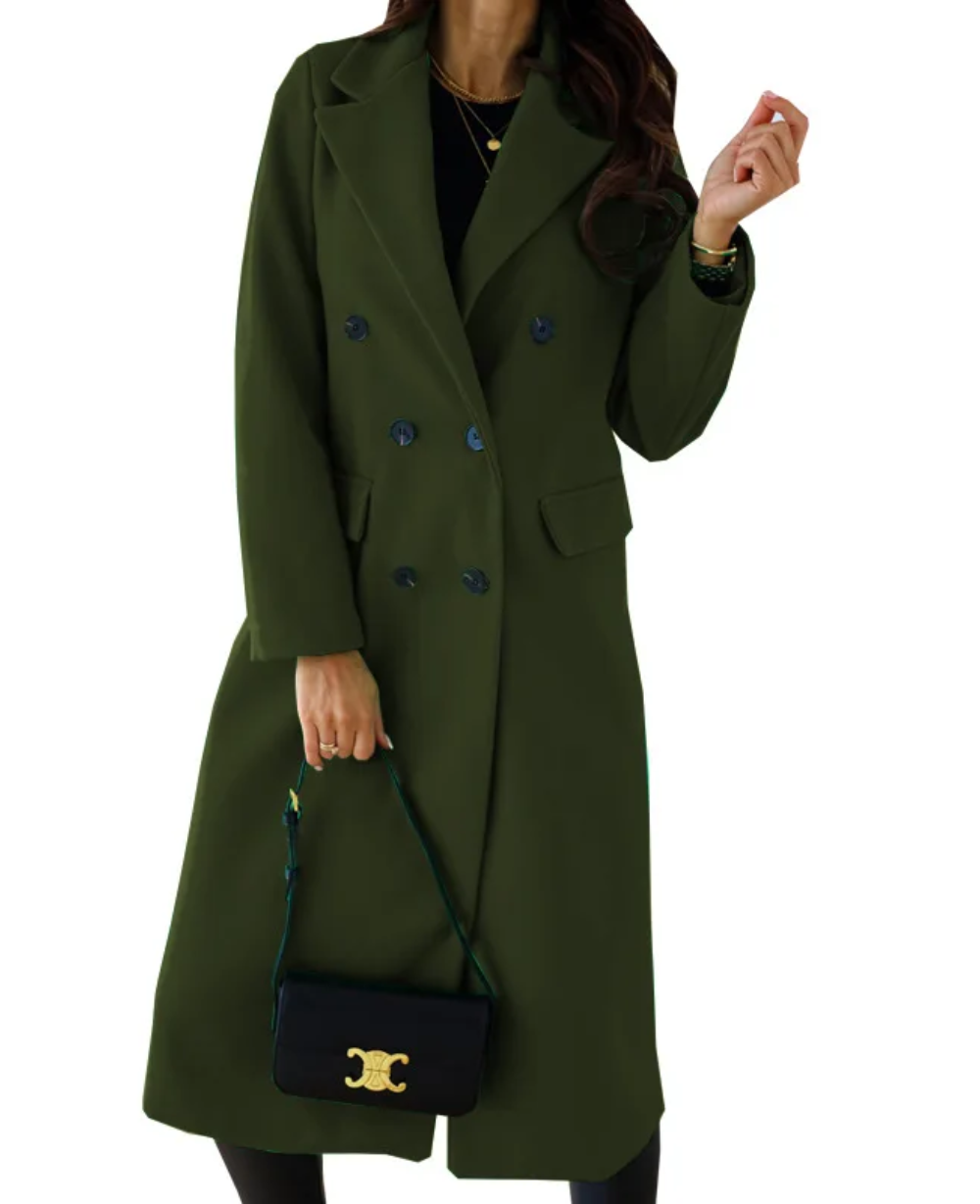 WW | Lange Elegante Taillierte Trenchcoat Für Damen | Perfekt Für Herbst Und Winter