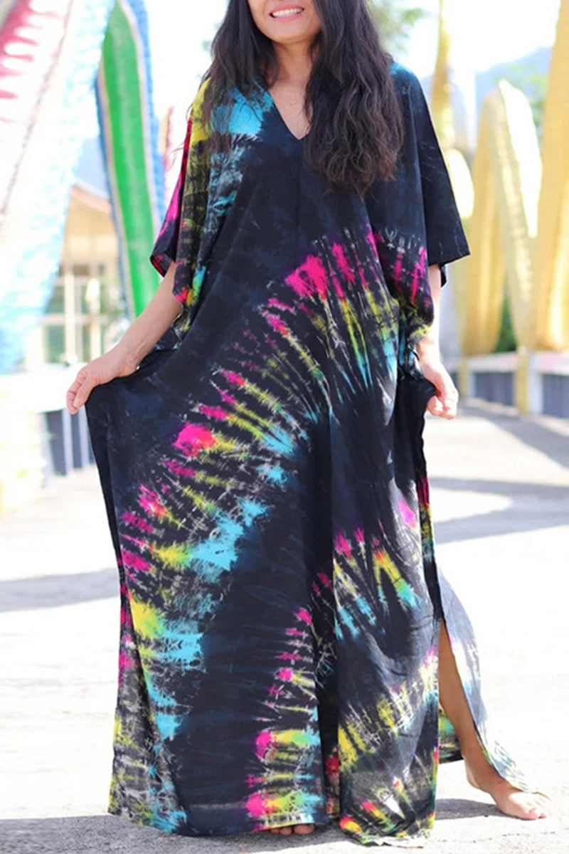WW | Lässige Ferien Druck Badebekleidung Cover Up