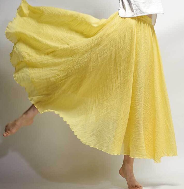 WW | Lässig fallender Boho Maxi Rock für Damen