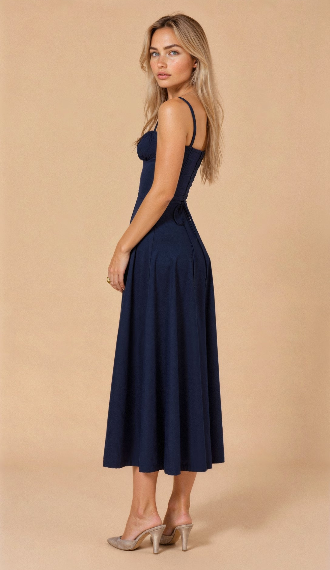 WW | Blumen Kleid für Frauen Midi