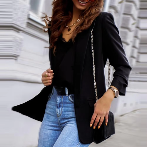WW | Stilvolle Damen Blazer mit Einzelknopfverschluss Ideal für Die Arbeit