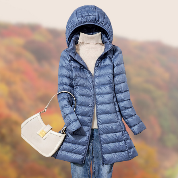 WW Daunenjacke | Ultraleichte Übergangsjacke für Frauen mit Kapuze
