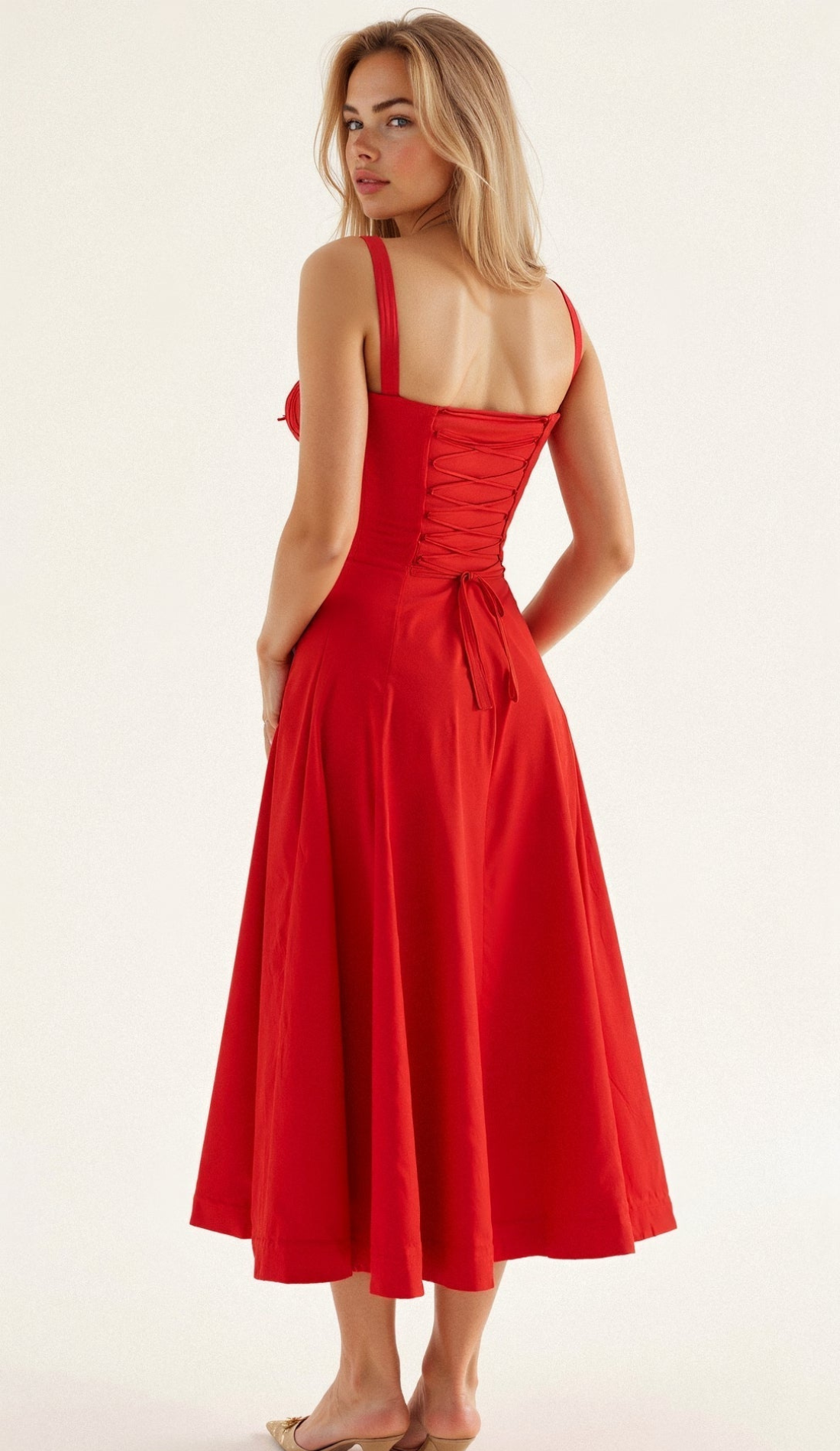WW | Blumen Kleid für Frauen Midi