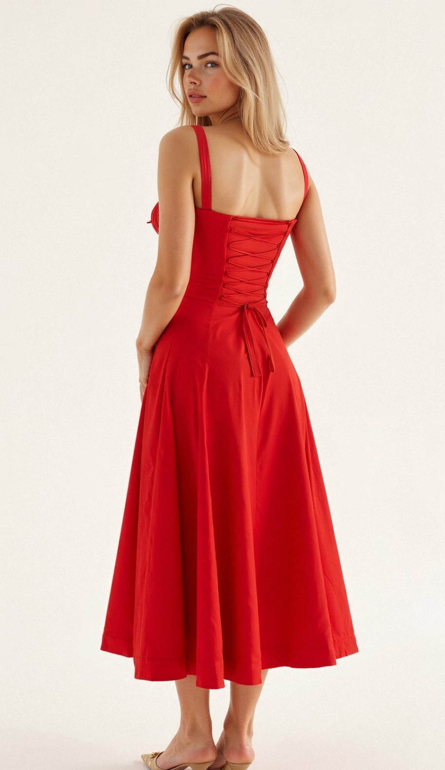 WW | Blumen Kleid für Frauen Midi