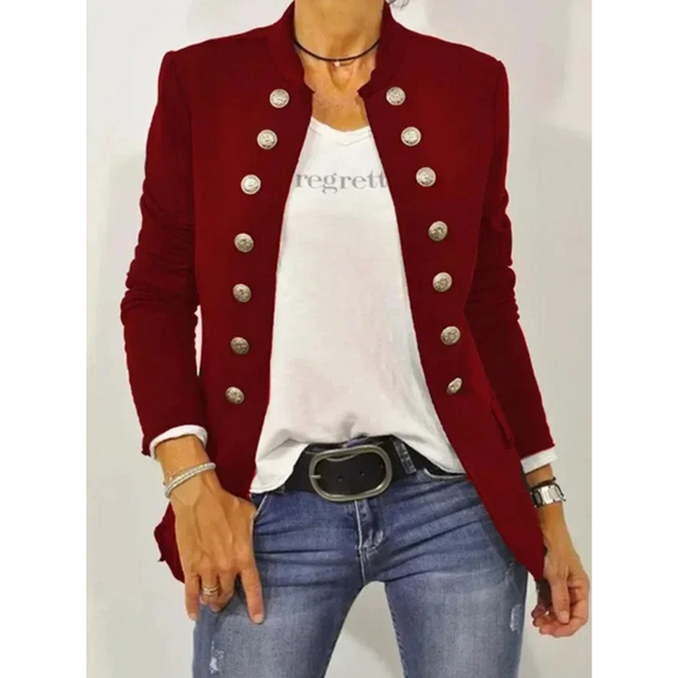 WW – langärmliger schwarzer Damenblazer