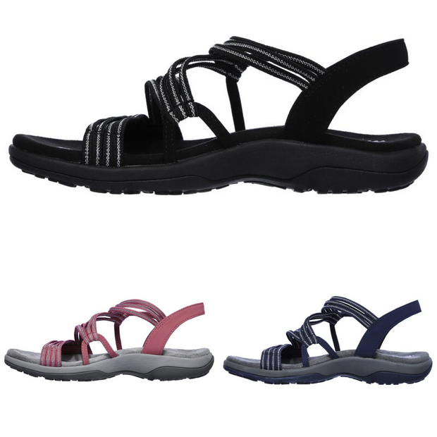 WW |  Orthopädische Bequeme Riemchensandalen in Übergröße für die Freizeit | Riemchensandalen mit weicher Sohle für den Sommer für Damen