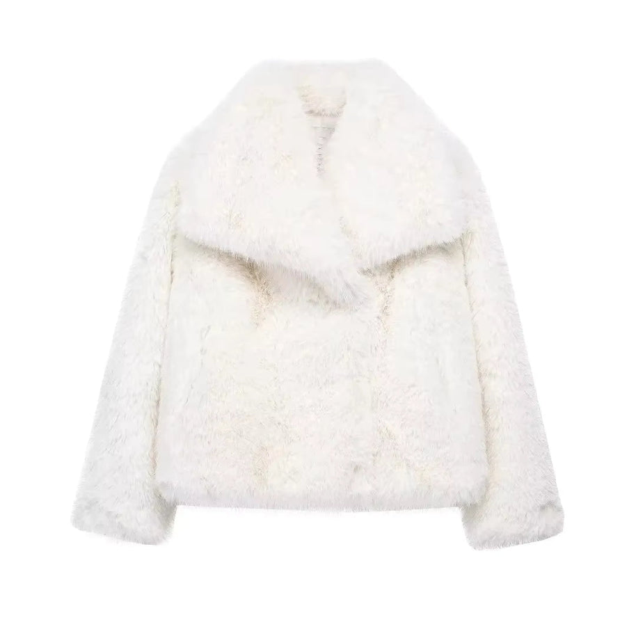 WW | Flauschige Pelzjacke Für Winter