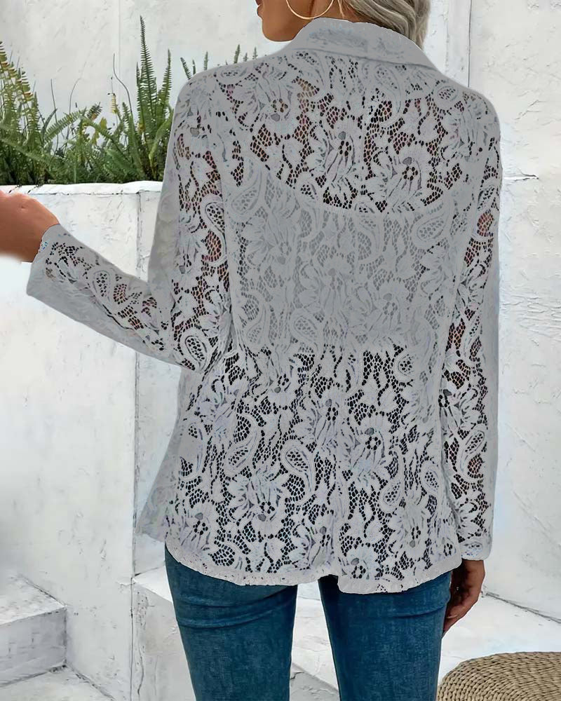 WW | Eleganter Blazer mit Spitze