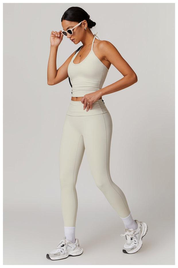 WW | Trendige Fitness Schnell-Trocknend Yoga-Hose mit Falten