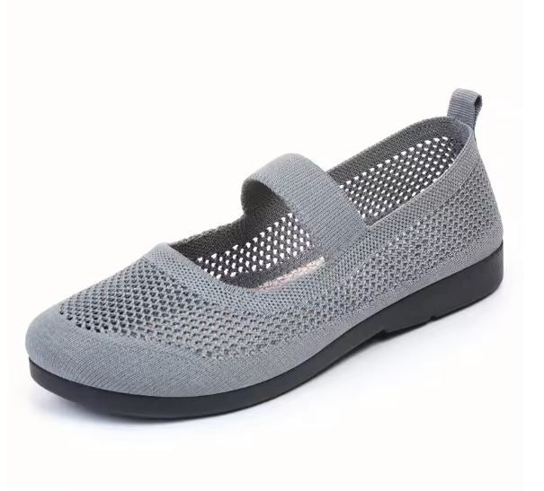 WW | Orthopädische Luftige Gestrickte Riemenflachschuhe