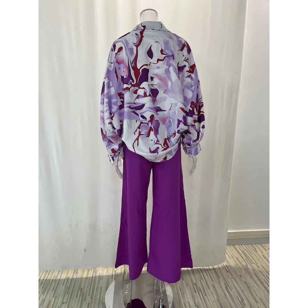 WW Damenanzug | Eleganter 2-teiliger Damenanzug mit Luxusdruck
