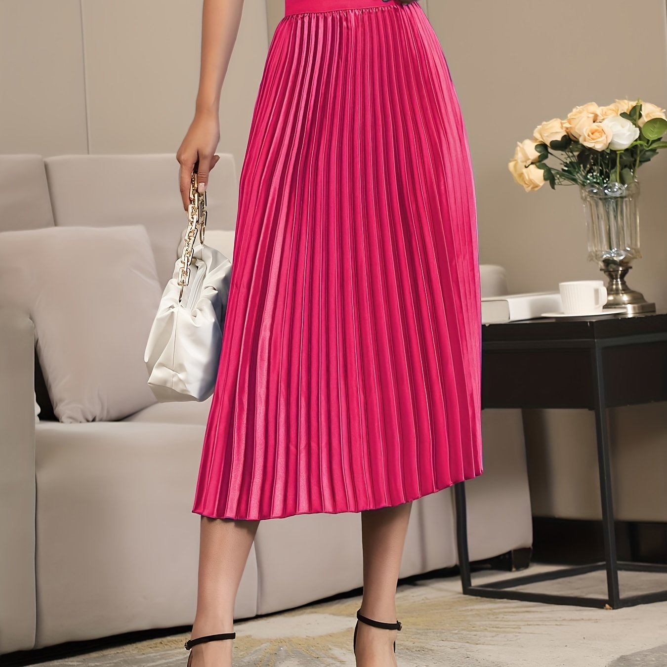 WW | Elegante A-linie Gefalteter Rock
