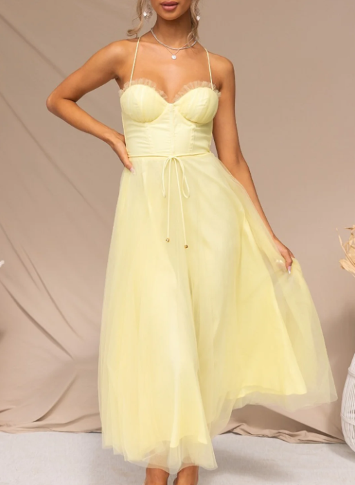 WW | Ärmelloses Midi Kleid