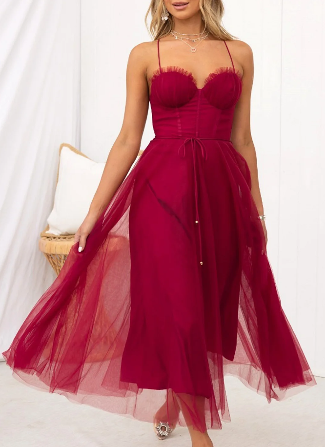 WW | Ärmelloses Midi Kleid