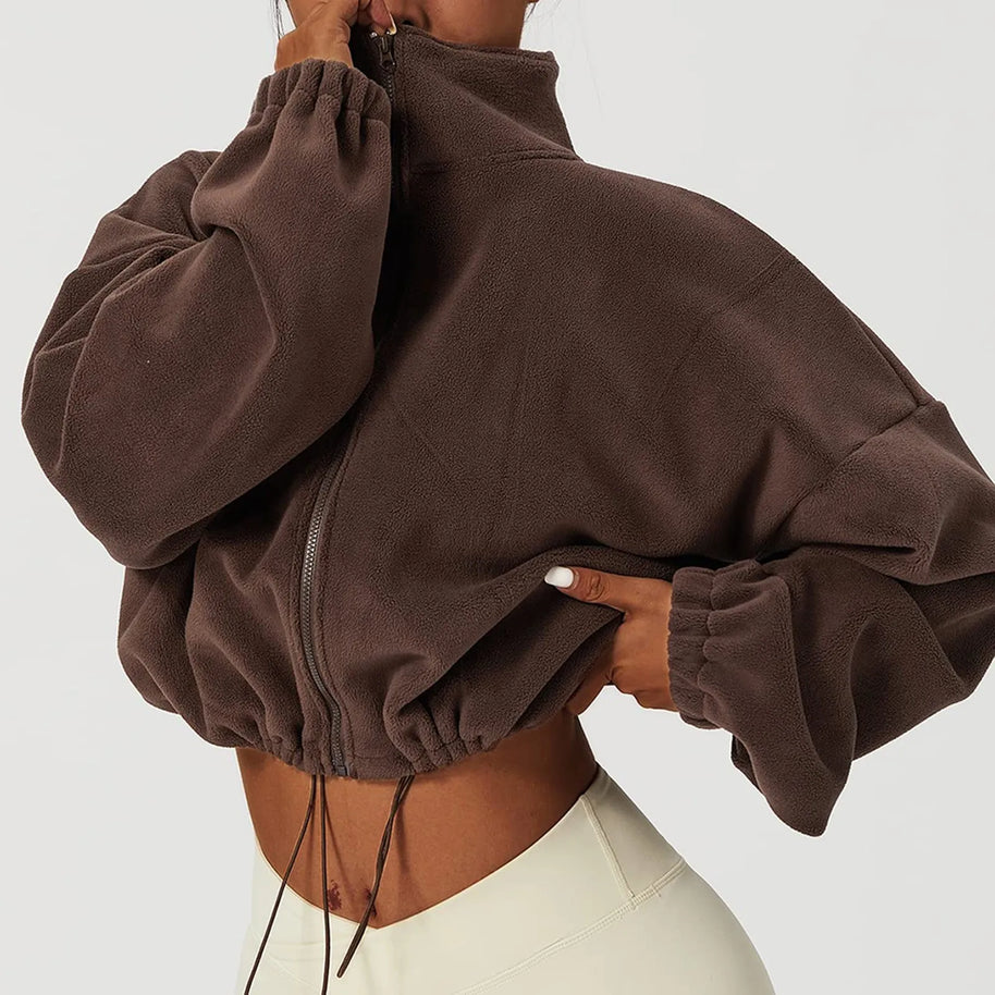 W&W - Gekürzte Fleece Jacke