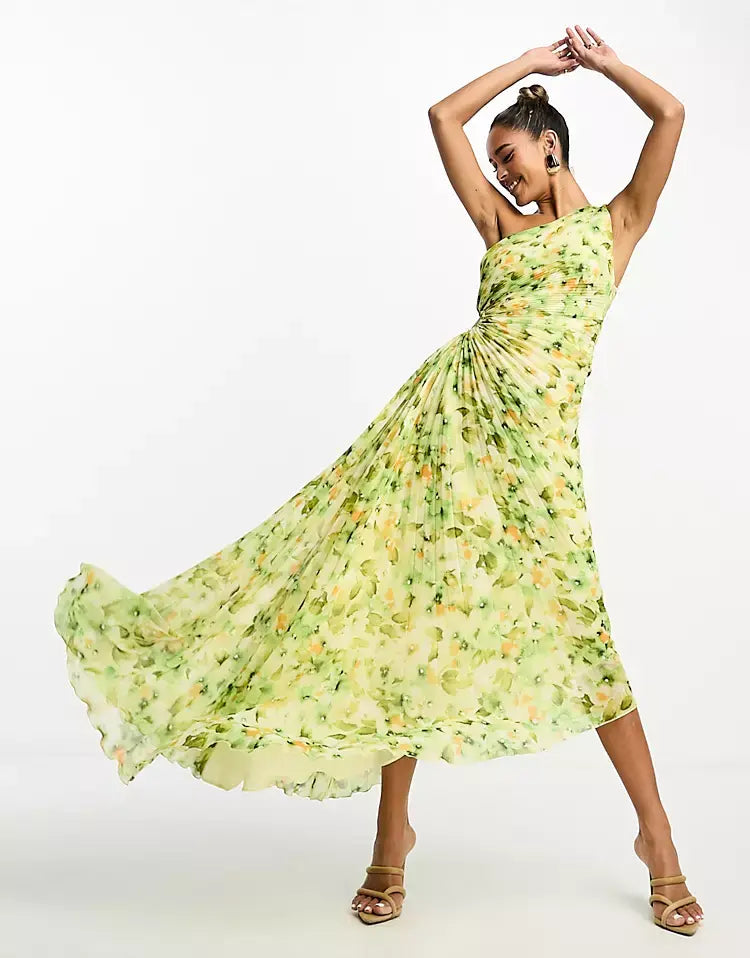 WW | One Shoulder Maxikleid