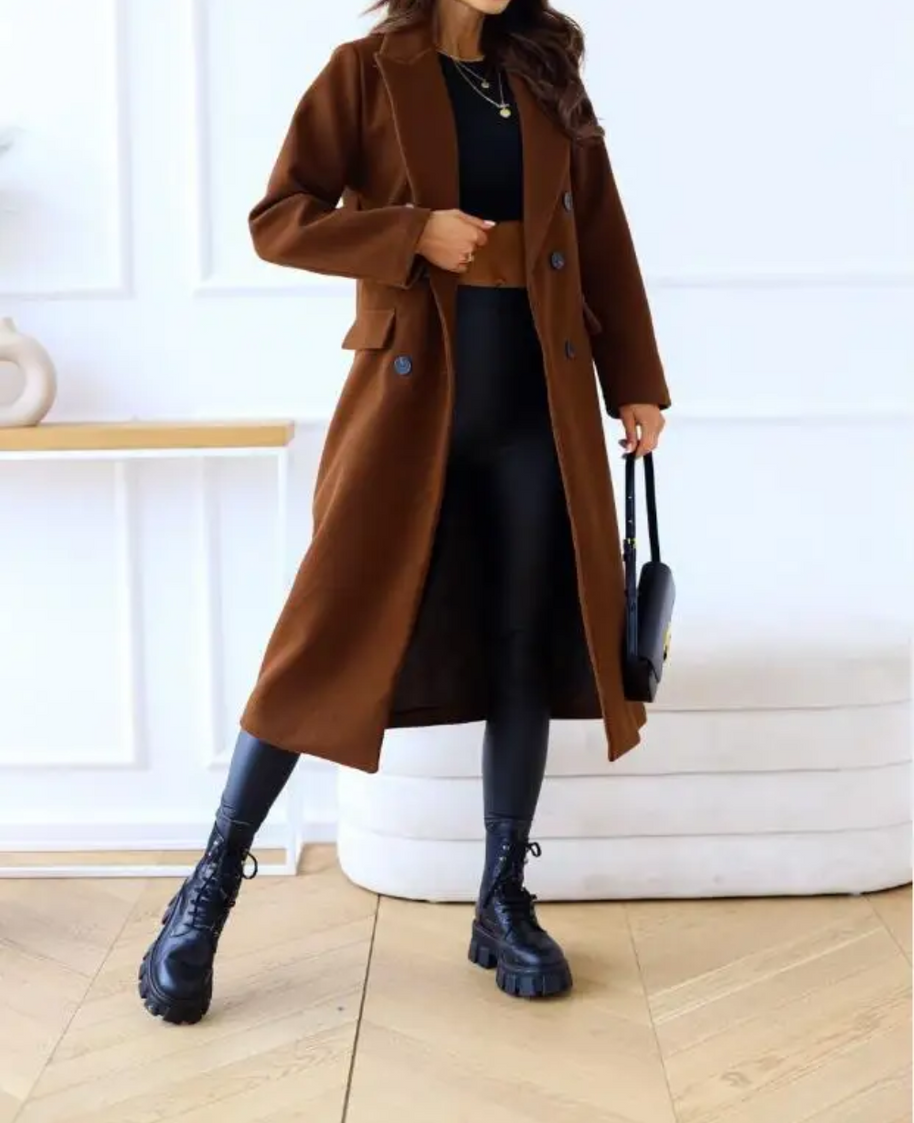 WW | Lange Elegante Taillierte Trenchcoat Für Damen | Perfekt Für Herbst Und Winter