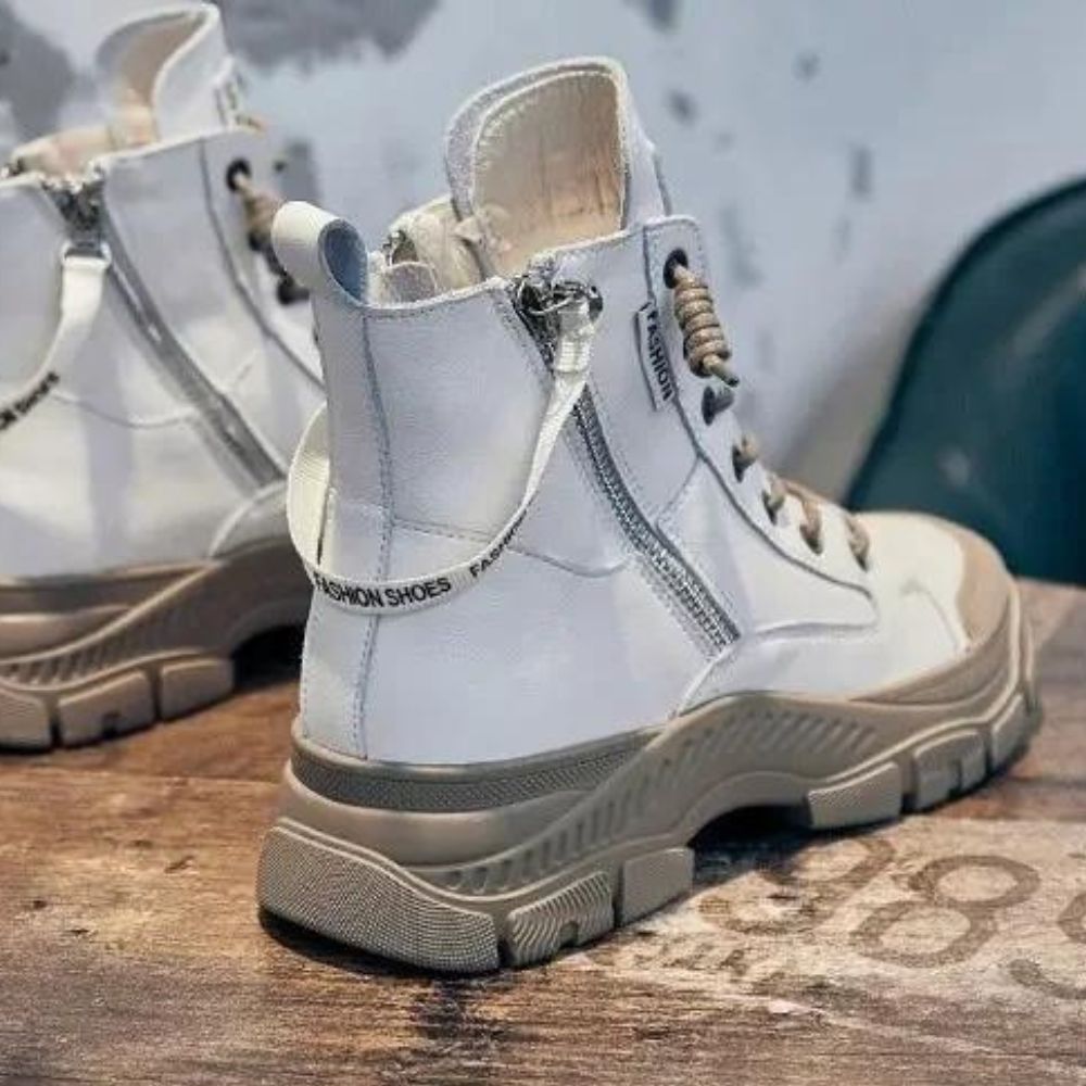 W&W - Elegante High-Top-Sneakerstiefel mit Reißverschluss