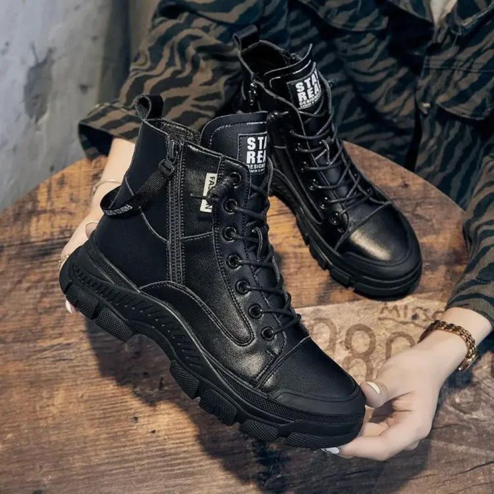 W&W - Elegante High-Top-Sneakerstiefel mit Reißverschluss