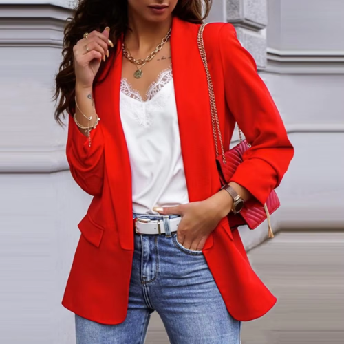 WW | Stilvolle Damen Blazer mit Einzelknopfverschluss Ideal für Die Arbeit