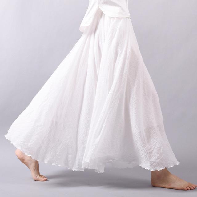 WW | Lässig fallender Boho Maxi Rock für Damen