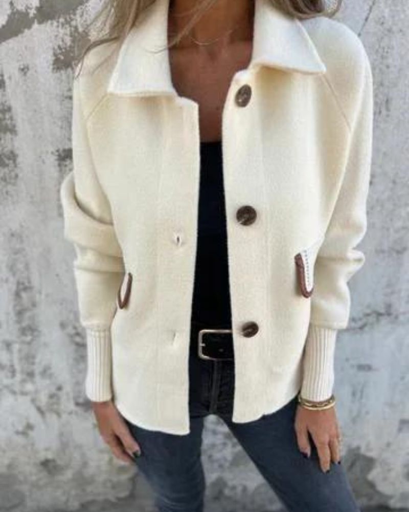 WW | Lässige Revers Einreiher Jacke