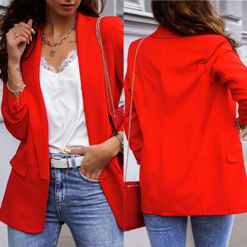 WW | Stilvolle Damen Blazer mit Einzelknopfverschluss Ideal für Die Arbeit