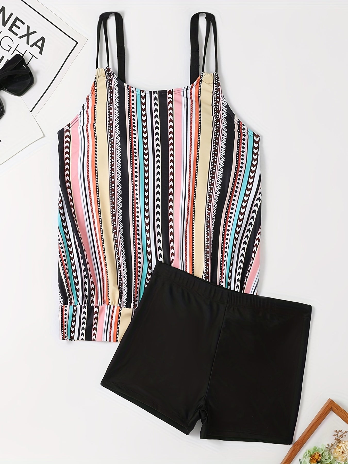 WW | Tankini-Set mit Streifen und Punkten