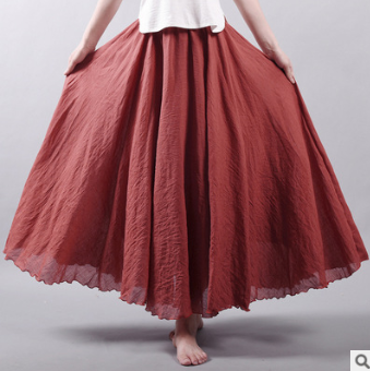 WW | Lässig fallender Boho Maxi Rock für Damen