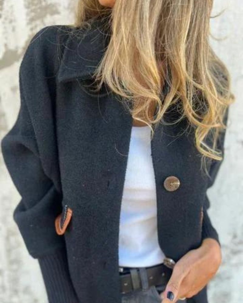 WW | Lässige Revers Einreiher Jacke